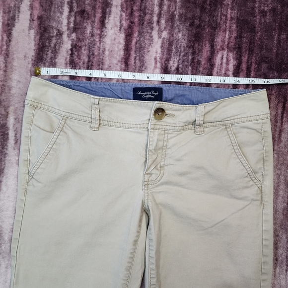 American Eagle Outfitters Khaki Stretch Trousers - Picture 4 of 10